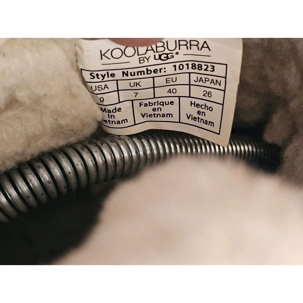 Koolaburra by UGG Sulana Short Shearling Chestnut Boots‎ Buckles Women's Size 9 - Picture 7 of 7
